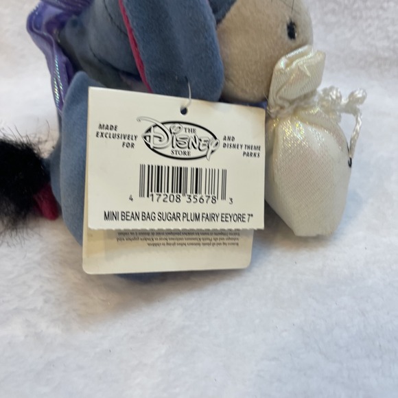 Disney Store Sugar Plum Fairy Eeyore Disney Collectible Bean Plush Toy Pooh - Picture 7 of 8